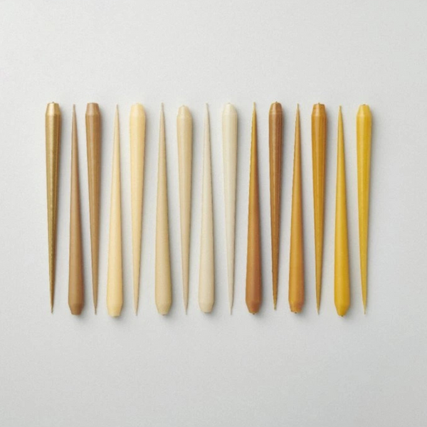 Candle 32 cm Warm amber matte - Ester & Erik - 2