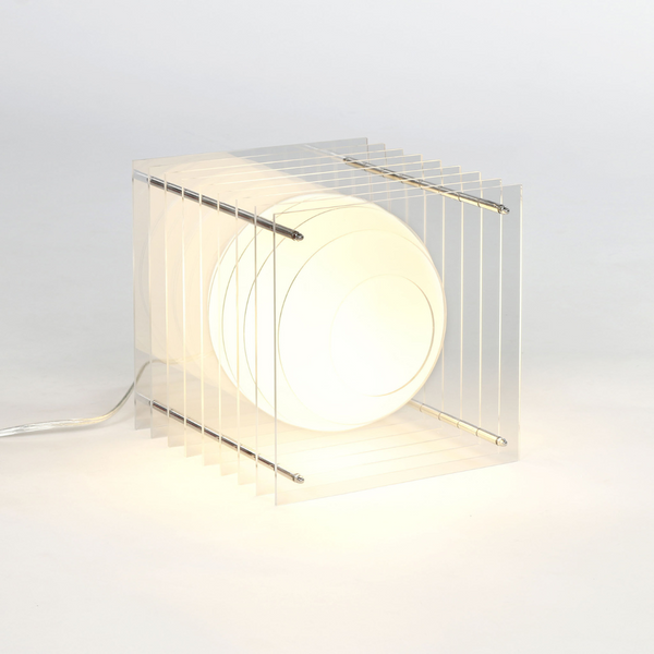 Lop Table Lamp - Big Square Transparent - Bang - 1
