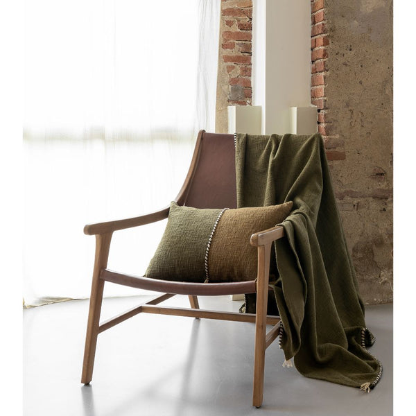 Espresso 40x60cm Slub Cotton Cushion - Bed and Philosophy - 2