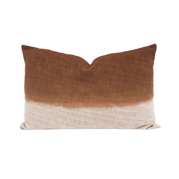 Talc Cushion 40x60cm in Tie&Dye Biscuit Cotton - Bed and Philosophy - 1