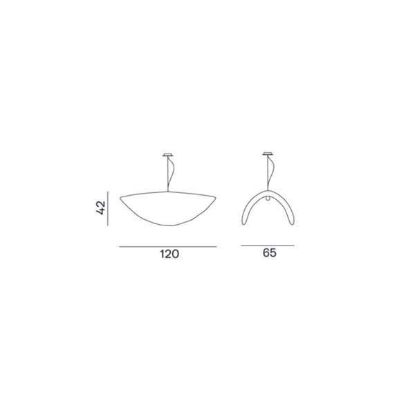 Suspension Silver 96 - 120cm - Gervasoni - 4