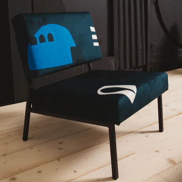 Fauteuil Babylone Blue - Babel Brune - 4