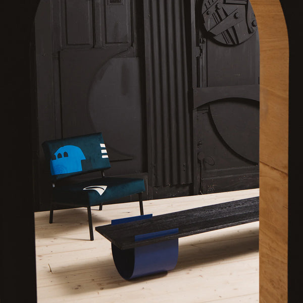 Fauteuil Babylone Blue - Babel Brune - 2