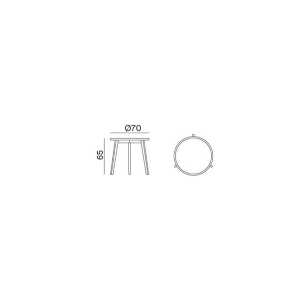 Side Table/Coffee Table Gray - Gervasoni - 5