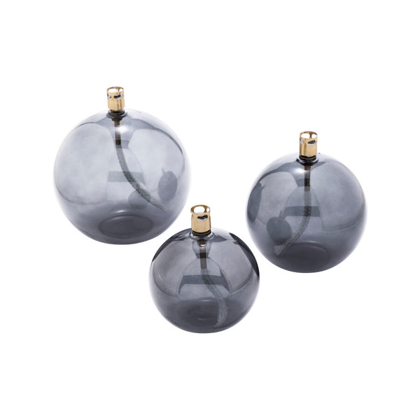 Lampe à huile ronde S - Laiton Smoke - Peri Living - 2