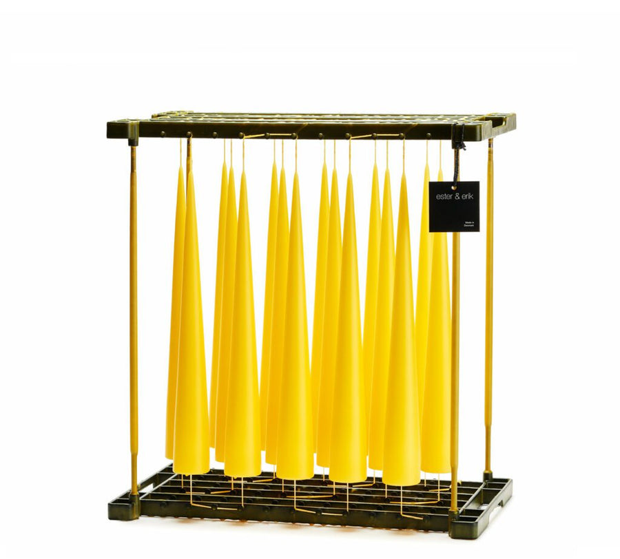 Kegelkerze 37 cm Lemon Drop - Ester & Erik