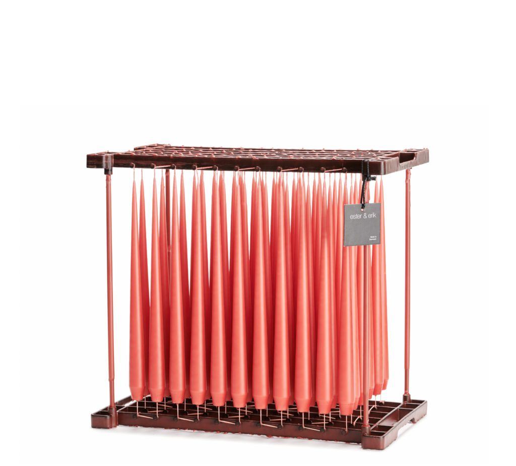 Chandelle 32 cm Coral Reef mat Ester & Erik, bougie design scandinave avec finition mate apaisante