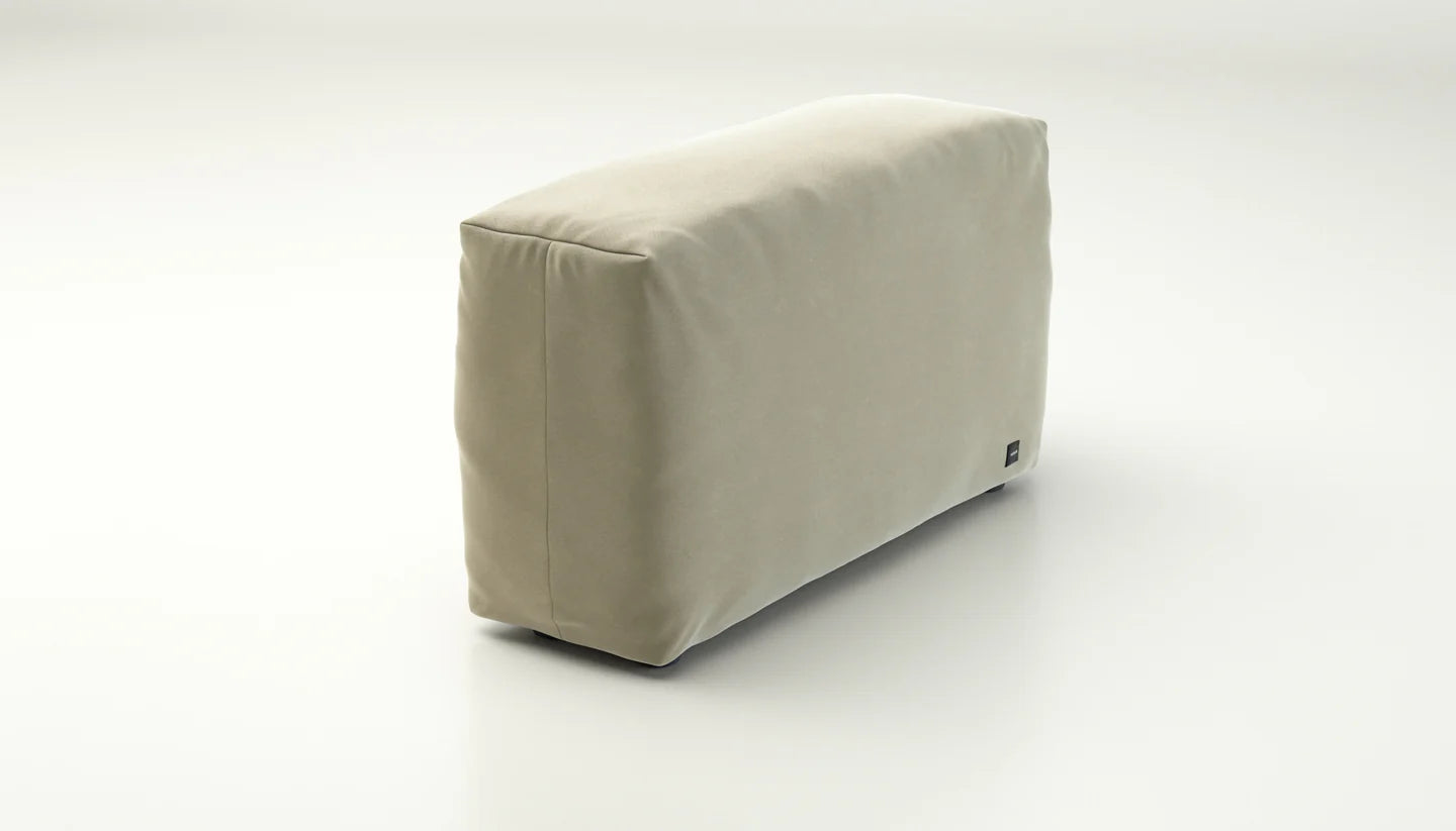 Détail texture velours côtelé Loop module sofa side Vetsak