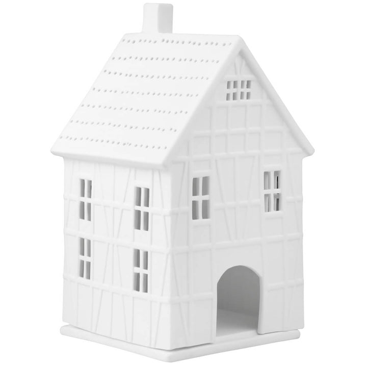 Lanterne décorative maison européenne porcelaine non émaillée Räder hauteur 19cm pour éclairage LED