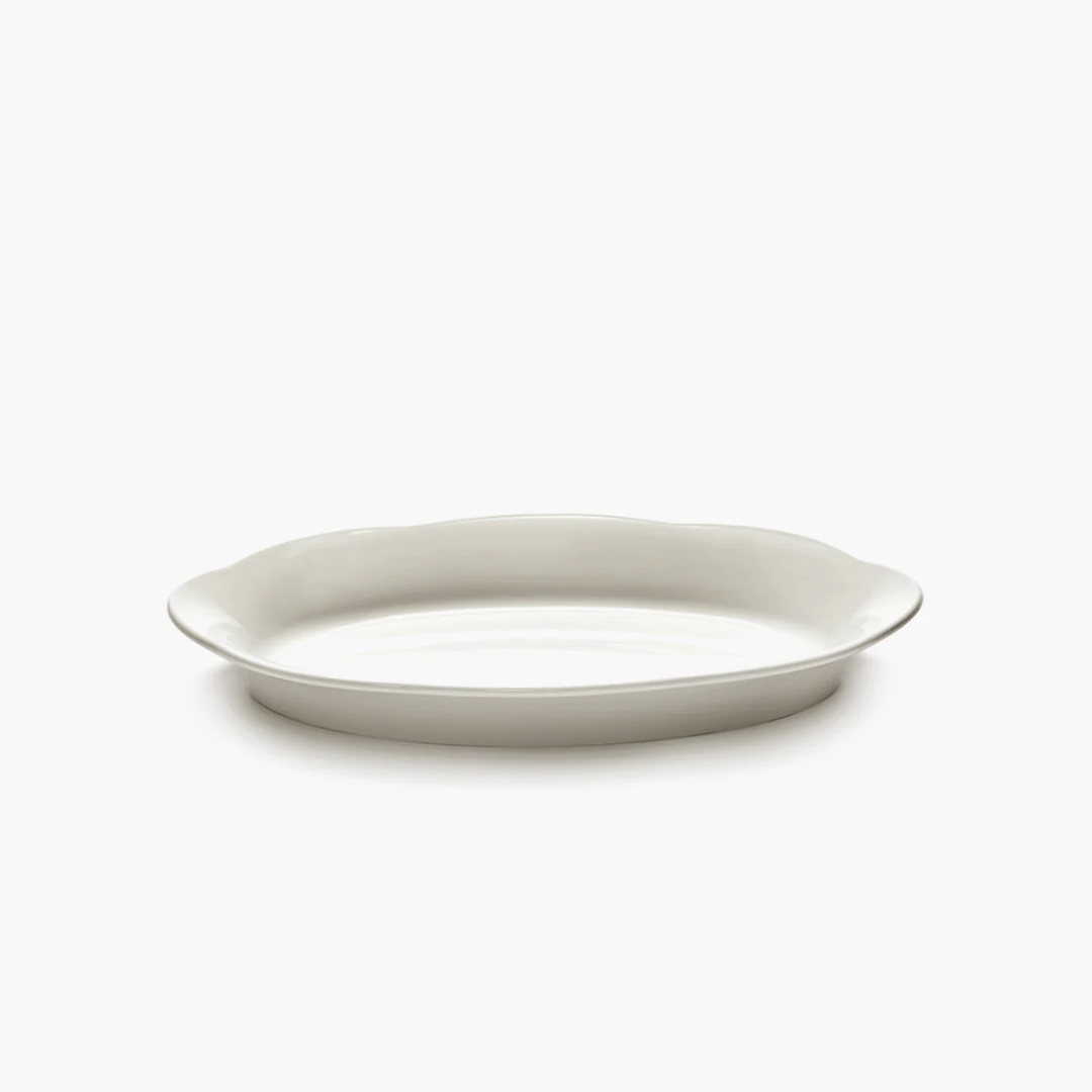 Assiette creuse ovale 24,5 cm - Silhouette par Sergio Herman - Serax