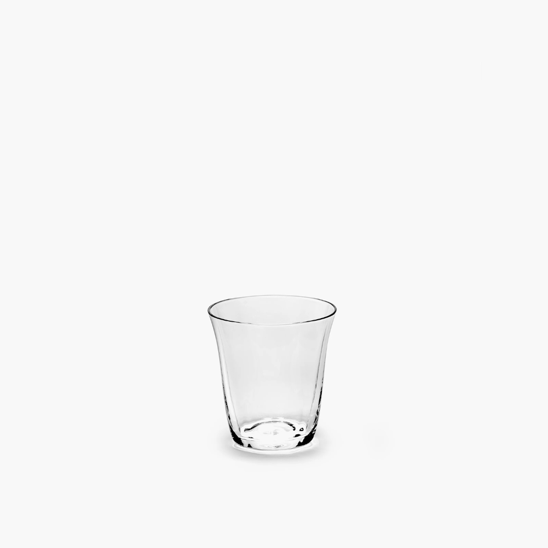 Verre espresso double paroi Silhouette transparent Sergio Herman Serax vue de face