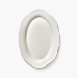 Assiette creuse ovale blanche 30cm Silhouette Serax designer Sergio Herman