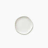 Assiette à dessert blanche Silhouette 17cm Serax vue de face