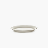 Assiette creuse ovale 18,5 cm blanche en porcelaine finition artisanale Serax