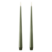 LED candle - 30 cm Green Soil - Ester & Erik