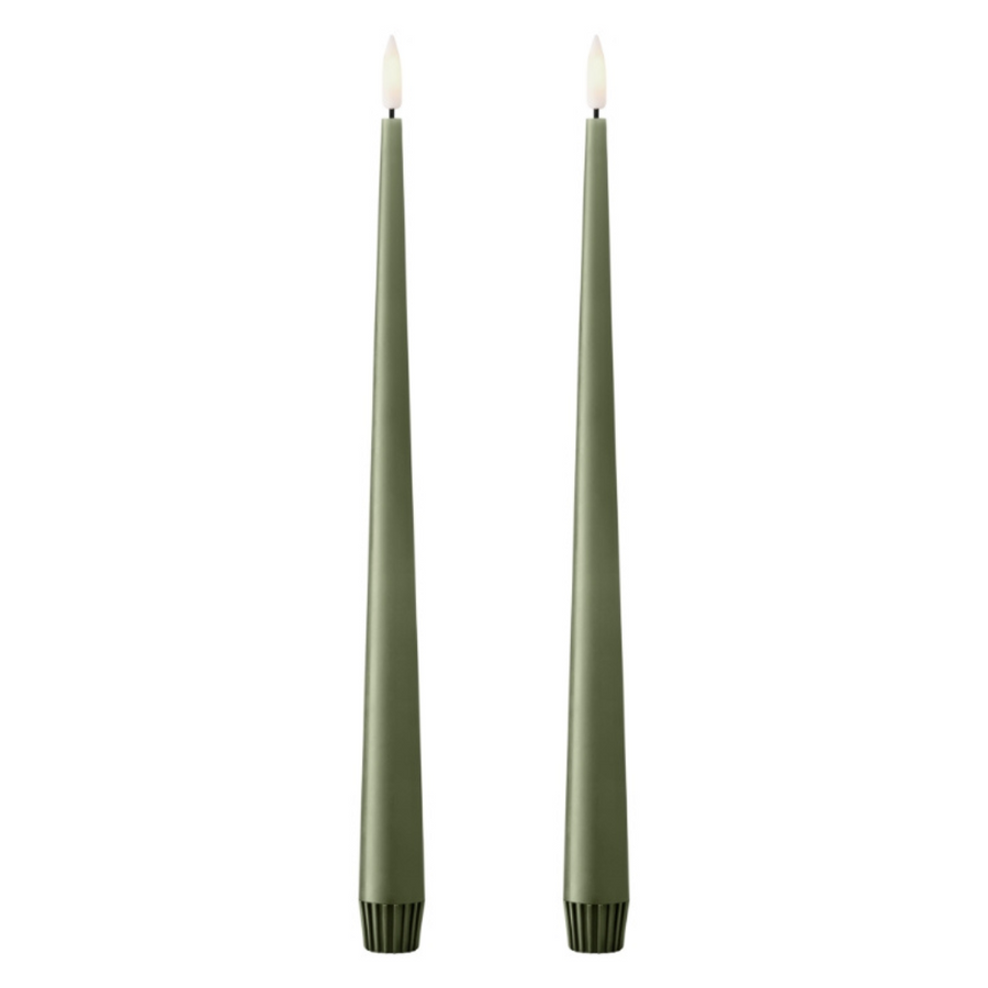 LED candle - 30 cm Green Soil - Ester & Erik