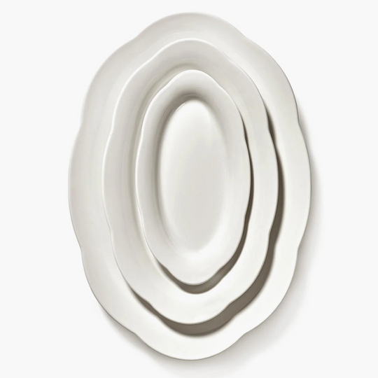 Vaisselle premium assiette creuse Silhouette blanc éclatant finition artisanale