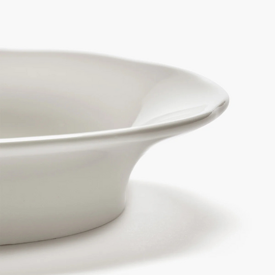 Assiette d'accompagnement Silhouette 15cm en porcelaine blanche émaillée Serax Sergio Herman