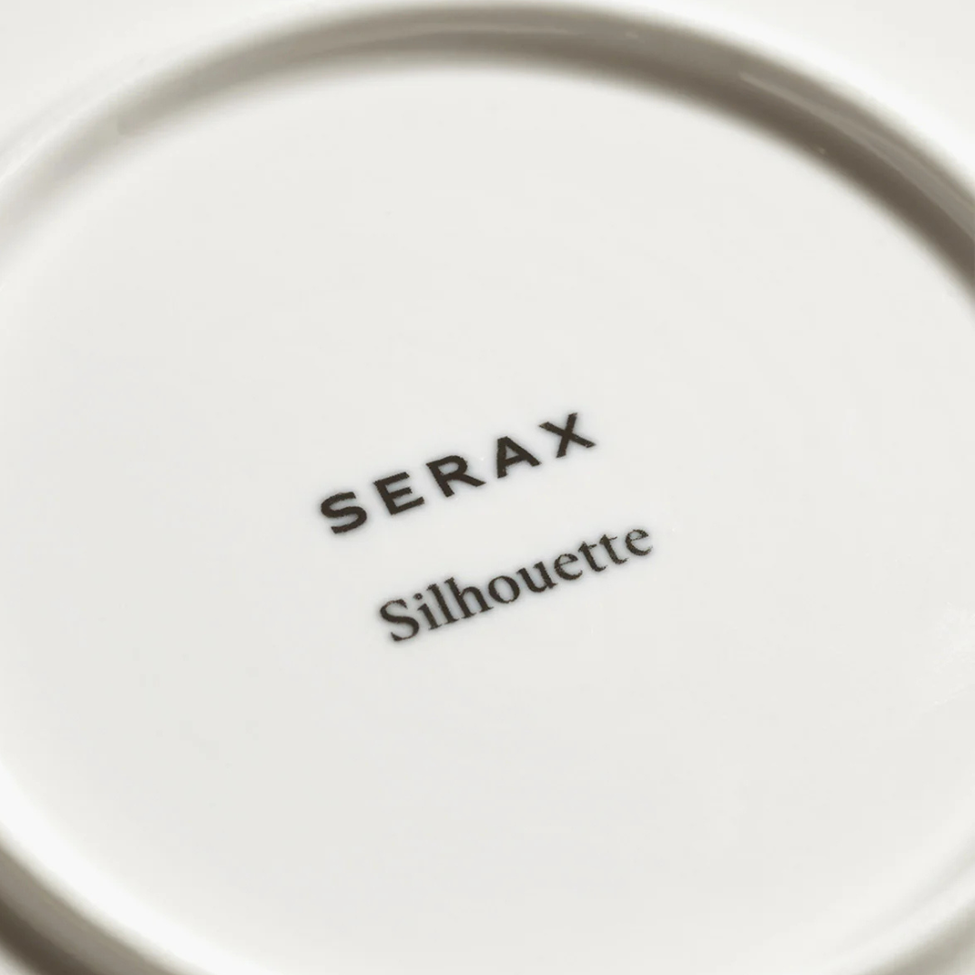 Assiette Serax Silhouette en porcelaine émaillée blanche éclatante