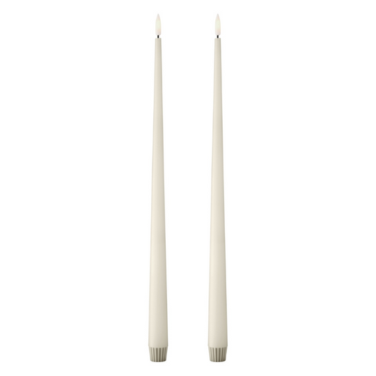 Bougie LED 40 cm ivoire Ester & Erik design conique élégant