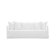 Gerades Sofa Ghost 10 weißer Stoff