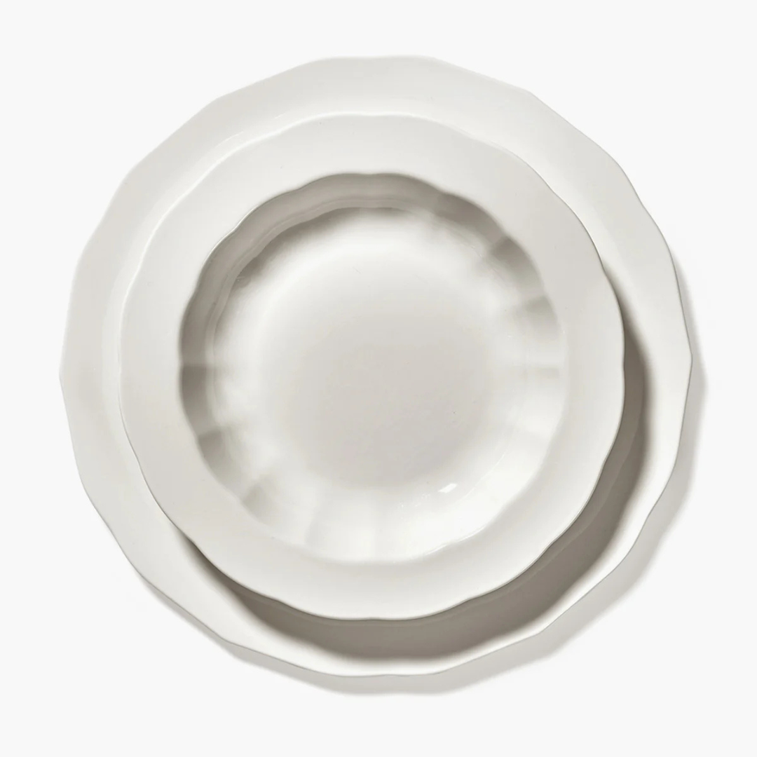 Mise en table assiette de dîner Silhouette collection premium Serax vaisselle haut de gamme