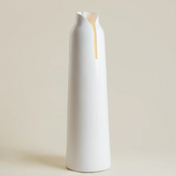 Lampadaire Col blanc brillant Charolles 1844 avec variateur et câblage transparent, design minimaliste