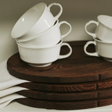Plateau ovale minimaliste Silhouette 30cm pour art de la table premium
