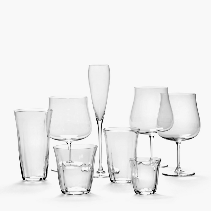 Verre à thé design haut de gamme Silhouette 28cl, inspiration florale par le chef designer Sergio Herman