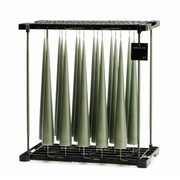 Cone candle 37 cm Green soil - Ester & Erik