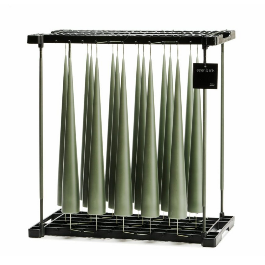 Cone candle 37 cm Green soil - Ester & Erik