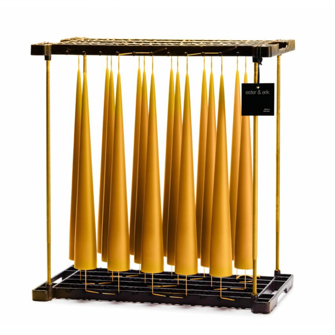 Bougie cône 37 cm Warm amber - Ester & Erik