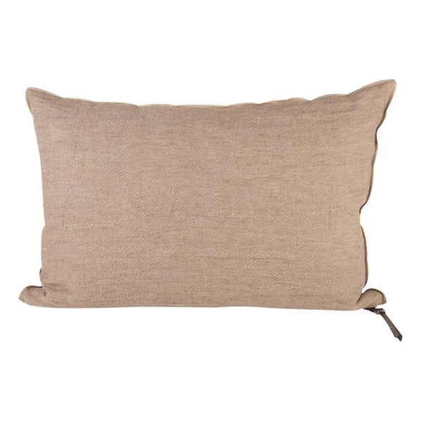 Coussin 50x70 Lin froissé Nude givré - Maison de Vacances