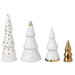 Lot de 4 sapins en porcelaine - Räder