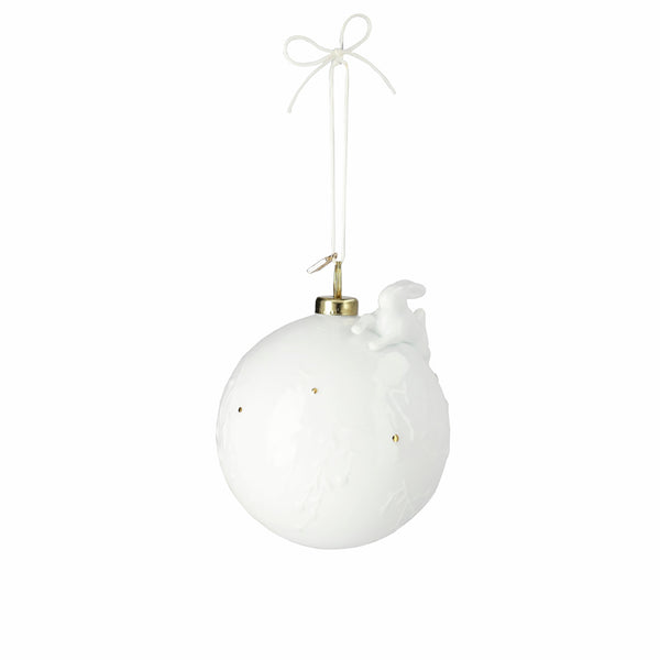Boule de Noël en porcelaine - Le Lapin- Räder