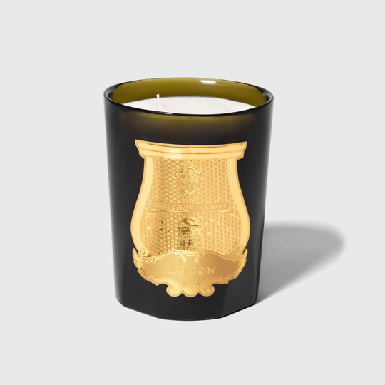 Emballage et présentation de la bougie parfumée premium Ernesto de la marque Trudon