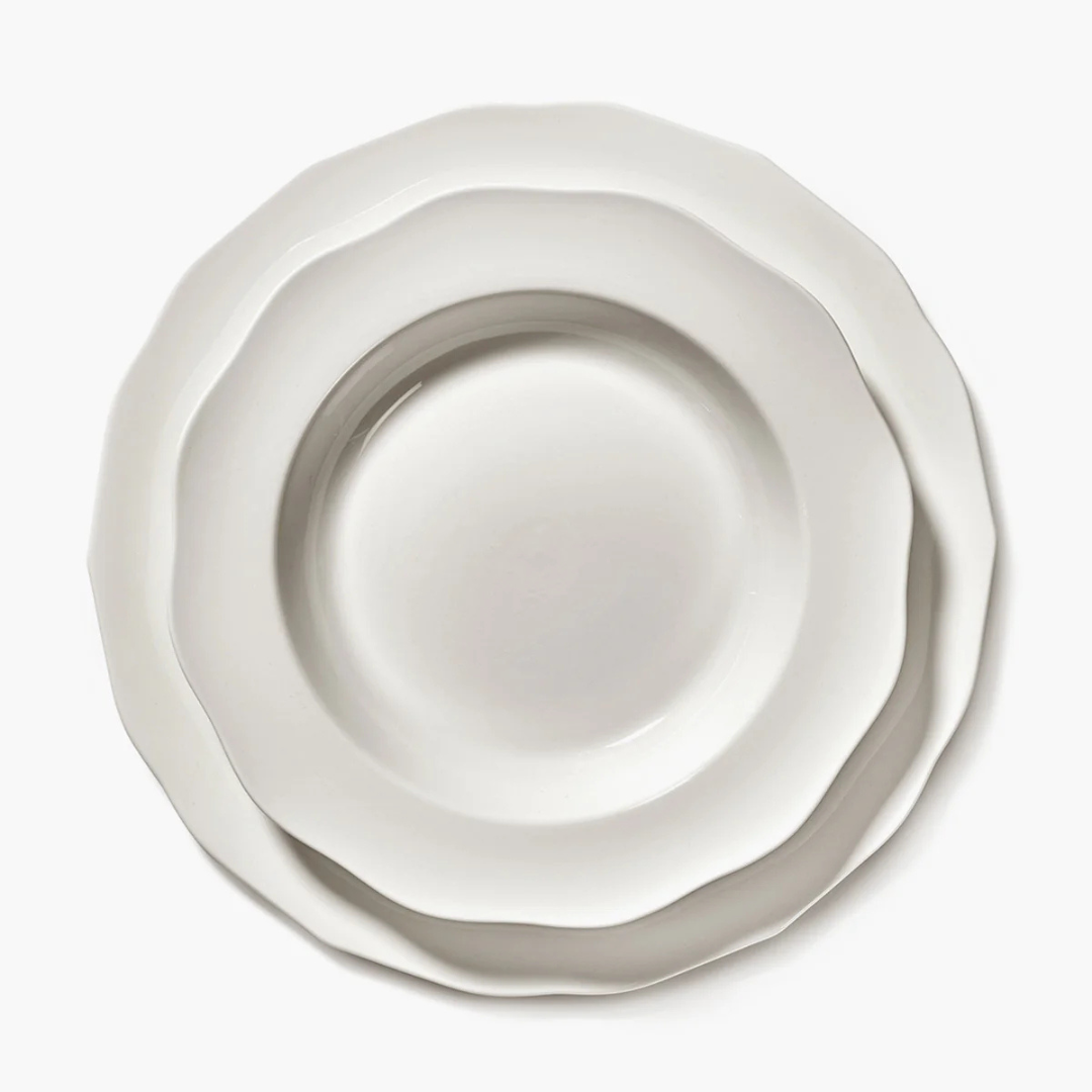 Profil latéral de l'assiette à pâtes 22cm Silhouette collection Serax