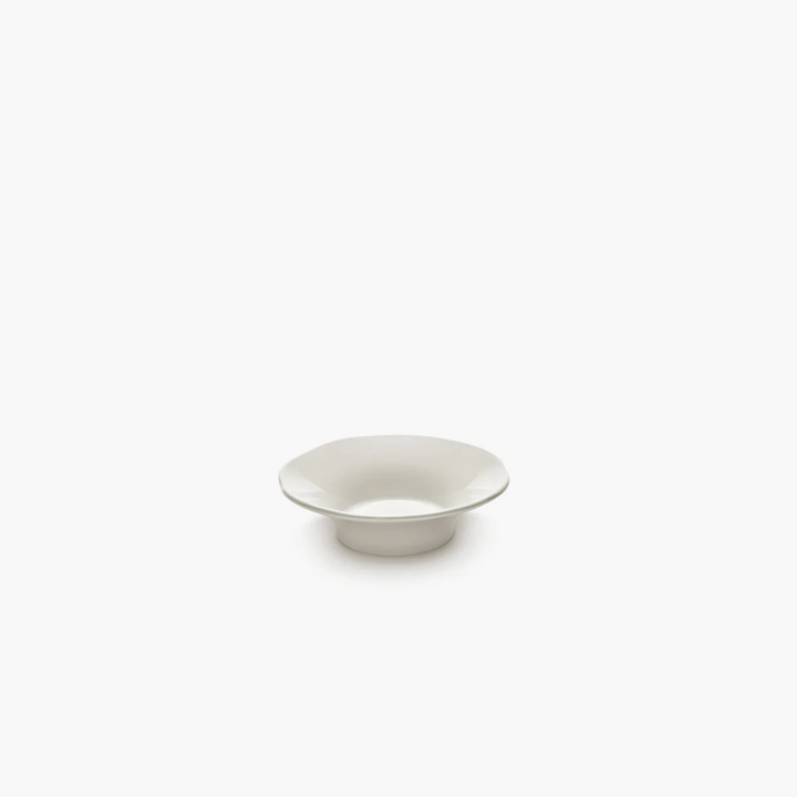 Assiette creuse Silhouette Serax porcelaine blanche 10,5 cm design Sergio Herman