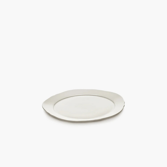Assiette Silhouette Sergio Herman Serax porcelaine blanche 20,6cm vue de face