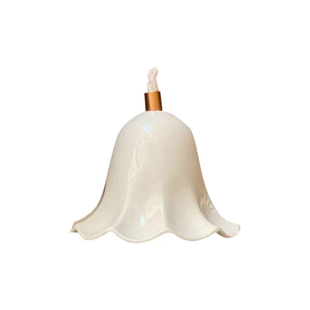 Baladeuse Lili porcelaine émaillée blanche Enamoura design artisanal
