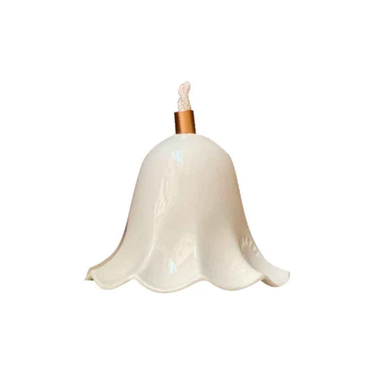Baladeuse Lili porcelaine émaillée blanche Enamoura design artisanal