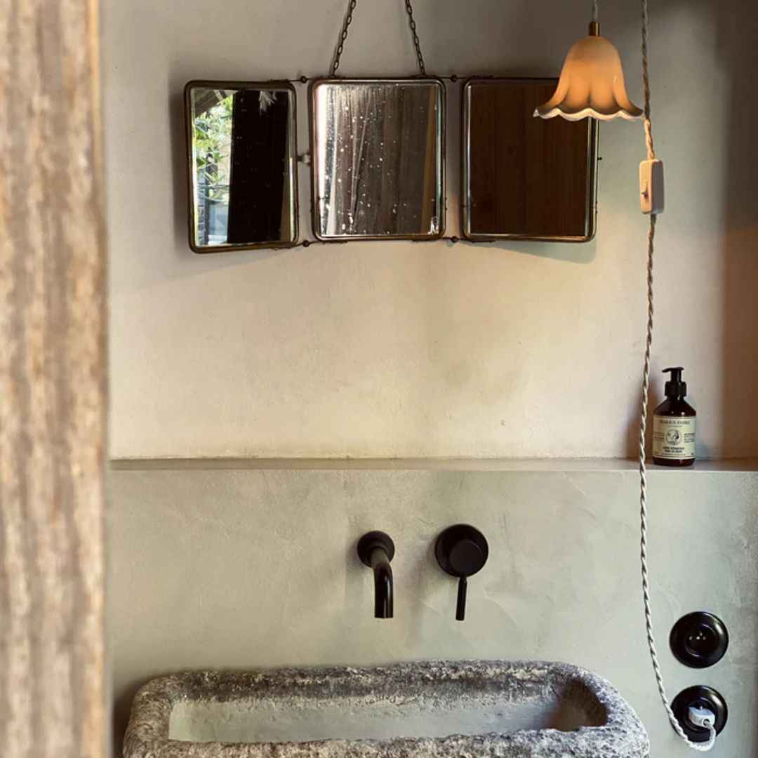 Luminaire portable Lili porcelaine interrupteur prise intégrés haut de gamme