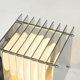 Lampe Bang Small Square en acier inoxydable brossé éclairage ambiance