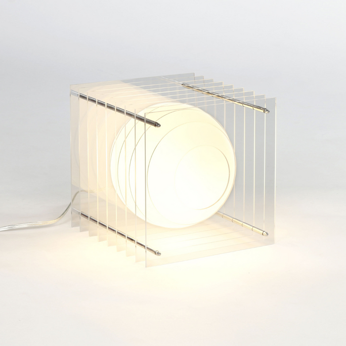 Lampe à poser Lop - Big square Transparent - Bang
