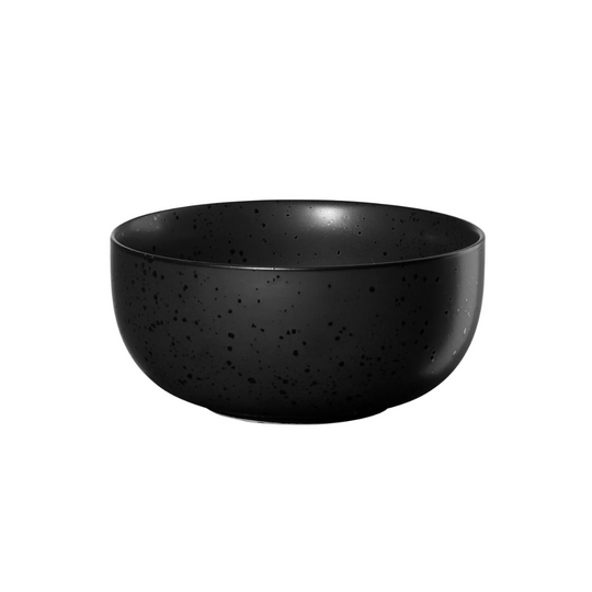 Bol en grès texturé noir Kuro design épuré japonais