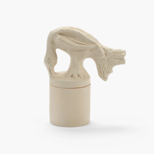 Bougie parfumée Encensoir Small ivoire Serax avec couvercle céramique artisanale