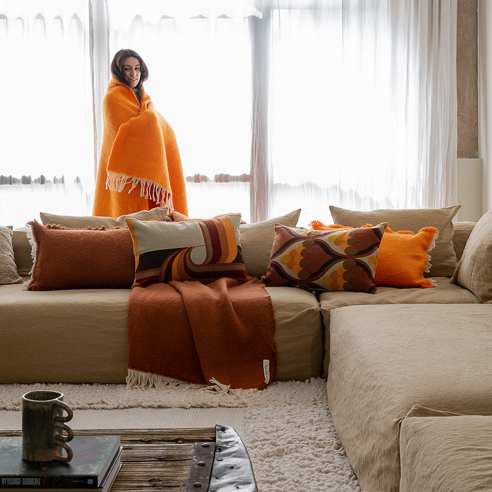 Coussin Cosmo 40x60cm en Coton brodé - Bed and Philosophy