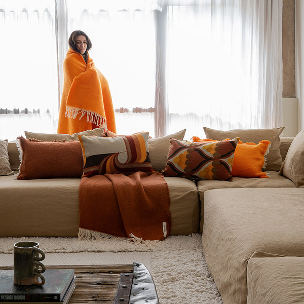 Coussin Cosmo 40x60cm en Coton brodé - Bed and Philosophy - Maison Archibald