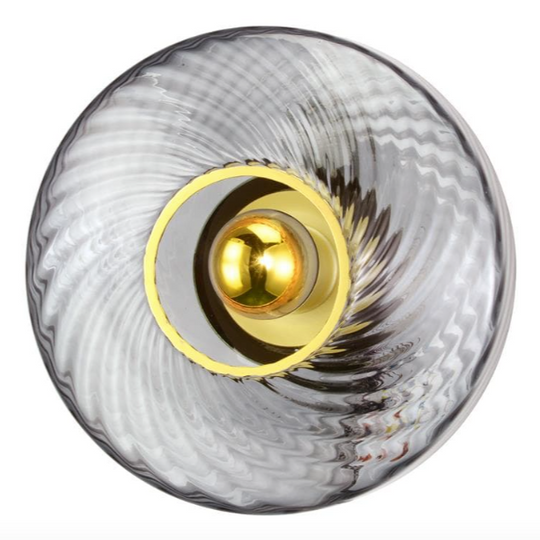 Applique murale Roxanne verre ciselé 5 coloris disponibles design haut de gamme