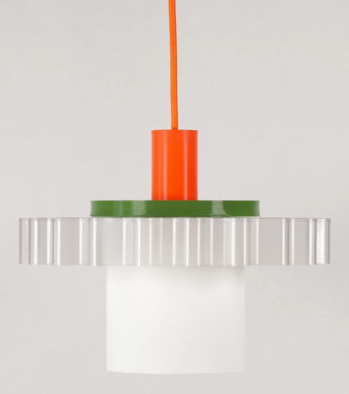 Suspension modulable Gigi Warren & Laetitia en plastique recyclé avec trois pièces interchangeables